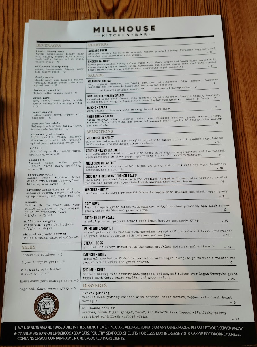 Menu Millhouse Kitchen + Bar-2